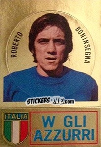 Cromo Roberto Boninsegna - Calciatori 1973-1974 - Panini