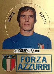 Sticker Romeo Benetti - Calciatori 1973-1974 n. 315 - Panini