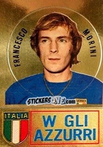 Sticker Francesco Morini - Calciatori 1973-1974 n. 319 - Panini