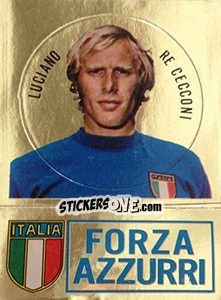 Cromo Luciano Rececconi - Calciatori 1973-1974 - Panini