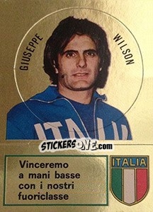 Cromo Giuseppe Wilson - Calciatori 1973-1974 - Panini