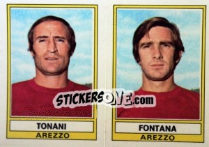 Sticker Fontana / Righi - Calciatori 1973-1974 - Panini