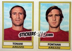 Sticker Fontana / Righi - Calciatori 1973-1974 n. 380 - Panini