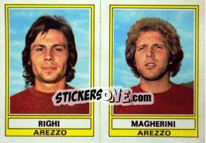 Sticker Tonani / Magherini - Calciatori 1973-1974 n. 381 - Panini