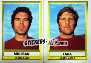 Sticker Fara / Muiesan - Calciatori 1973-1974 n. 383 - Panini