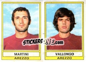 Figurina Martini / Vallongo - Calciatori 1973-1974 - Panini