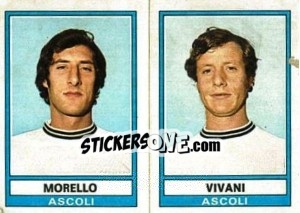 Sticker Morello / Vivani - Calciatori 1973-1974 n. 390 - Panini