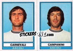 Cromo Carnevale / Campanini - Calciatori 1973-1974 - Panini