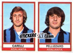 Sticker Carelli / Pellizzaro - Calciatori 1973-1974 - Panini