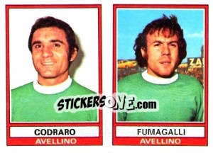 Sticker Codrado / Fumagalli - Calciatori 1973-1974 - Panini