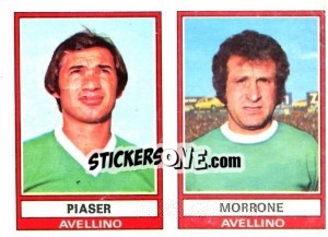Sticker Piaser / Morrone - Calciatori 1973-1974 - Panini