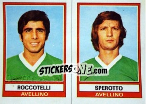 Sticker Roccotelli / Sperotto - Calciatori 1973-1974 - Panini