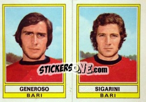 Sticker Generoso / Sigarini - Calciatori 1973-1974 n. 417 - Panini