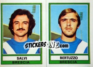 Figurina Salvi / Bertuzzo - Calciatori 1973-1974 - Panini