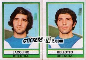 Sticker Bellotto / Jacolino - Calciatori 1973-1974 n. 428 - Panini