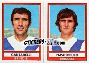 Figurina Papadopulo / Cantarelli - Calciatori 1973-1974 - Panini