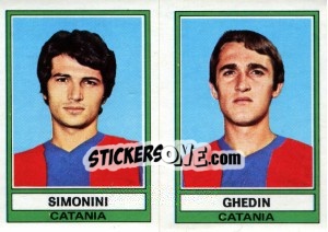 Sticker Simonini / Ghedin - Calciatori 1973-1974 n. 442 - Panini