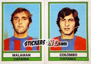 Sticker Malaman / Colombo - Calciatori 1973-1974 n. 447 - Panini