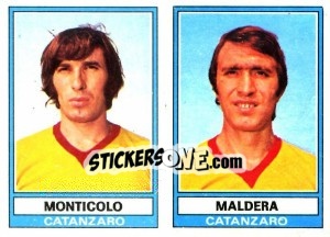 Figurina Maldera / Monticolo - Calciatori 1973-1974 - Panini