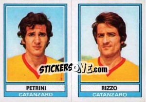 Cromo Rizzo / Petrini - Calciatori 1973-1974 - Panini