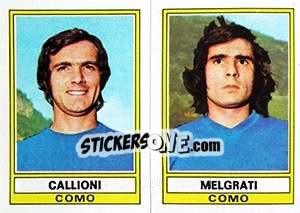 Sticker Gallioni / Melgrati - Calciatori 1973-1974 - Panini