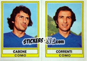 Figurina Casone / Correnti - Calciatori 1973-1974 - Panini