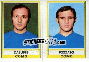 Cromo Galuppi / Pozzato - Calciatori 1973-1974 - Panini