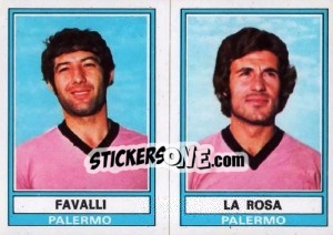 Sticker Favalli / La Rosa - Calciatori 1973-1974 n. 481 - Panini