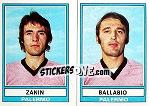 Sticker Zanin / Ballabio - Calciatori 1973-1974 - Panini