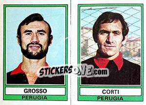Sticker Grosso / Corti - Calciatori 1973-1974 n. 495 - Panini