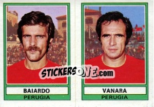 Sticker Baiardo / Vanara - Calciatori 1973-1974 n. 496 - Panini