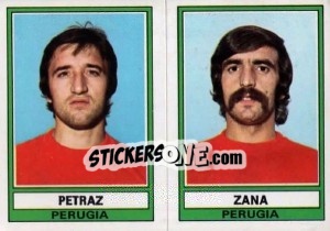 Sticker Petraz / Zana - Calciatori 1973-1974 n. 497 - Panini