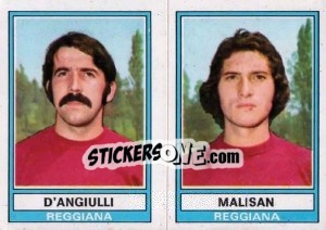 Sticker D'Angrulli / Malisan - Calciatori 1973-1974 n. 505 - Panini