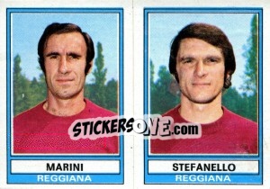 Sticker Stefarello / Marini - Calciatori 1973-1974 - Panini