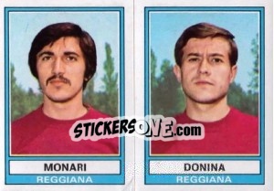 Sticker Monari / Donina - Calciatori 1973-1974 - Panini