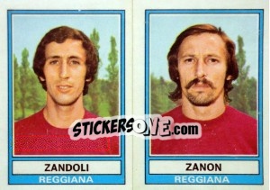 Sticker Zanon / Zandoli - Calciatori 1973-1974 - Panini