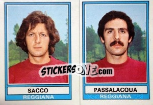 Sticker Sacco / Passalacqua - Calciatori 1973-1974 - Panini