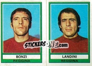 Sticker Landini / Bonzi - Calciatori 1973-1974 - Panini