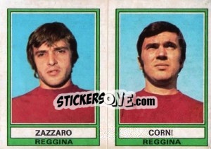Sticker Zazzaro / Corni - Calciatori 1973-1974 - Panini
