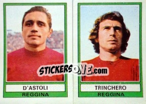 Sticker D'Astoli / Trinchero - Calciatori 1973-1974 n. 519 - Panini