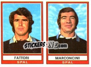 Cromo Fattori / Marconcini - Calciatori 1973-1974 - Panini