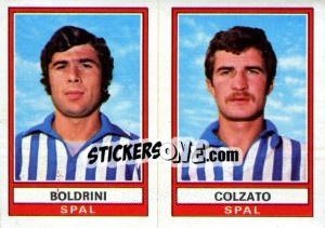 Sticker Boldrini / Colzato - Calciatori 1973-1974 n. 524 - Panini