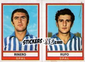 Sticker Rinero / Rufo - Calciatori 1973-1974 n. 525 - Panini