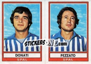 Sticker Donati / Pezzato - Calciatori 1973-1974 n. 526 - Panini