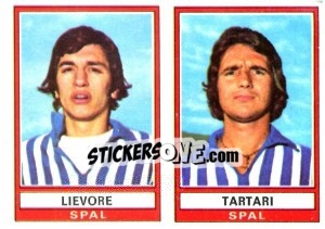 Sticker Lievore / Tartari - Calciatori 1973-1974 - Panini
