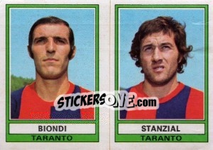 Sticker Biondi / Stanzial - Calciatori 1973-1974 n. 532 - Panini