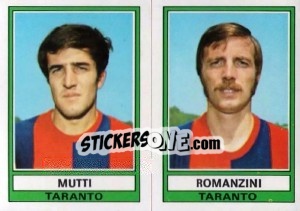 Cromo Mutti / Romanzini - Calciatori 1973-1974 - Panini