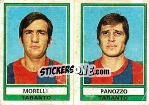 Sticker Morelli / Panozzo - Calciatori 1973-1974 - Panini