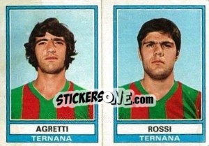 Sticker Agretti / Rossi - Calciatori 1973-1974 n. 546 - Panini