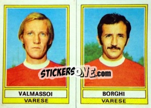 Figurina Valmassoi / Borghi - Calciatori 1973-1974 - Panini